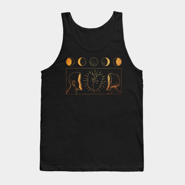 The Kiss of the Moon Tank Top by Rafarte